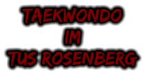 Taekwondo im TuS Rosenberg